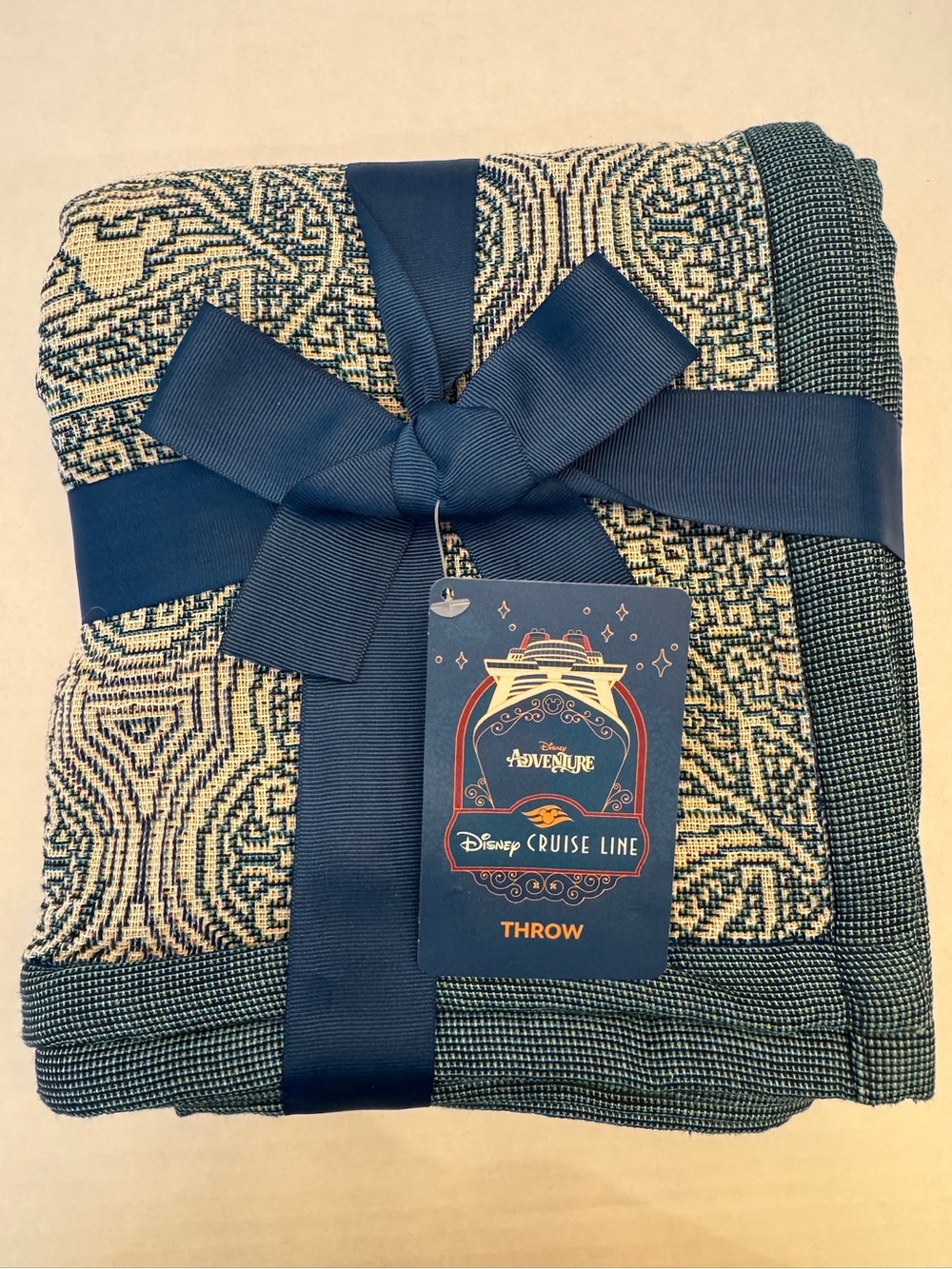 NWT Disney Cruise Line Disney Adventure Ship Woven Throw Blanket Mandala 2026